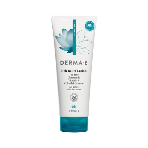 Derma E Itch Relief Lotion – Anti-Itch Lotion for Dry Skin – Soothing Itchy Skin Cream – Lightweight Body Lotion Calms and Moisturizes, 8 oz
