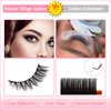 SQYlashes False Eyelashes Short Natural Wispy Lashes Cat Eye - Mixed Styles, 14 Pairs, MG08