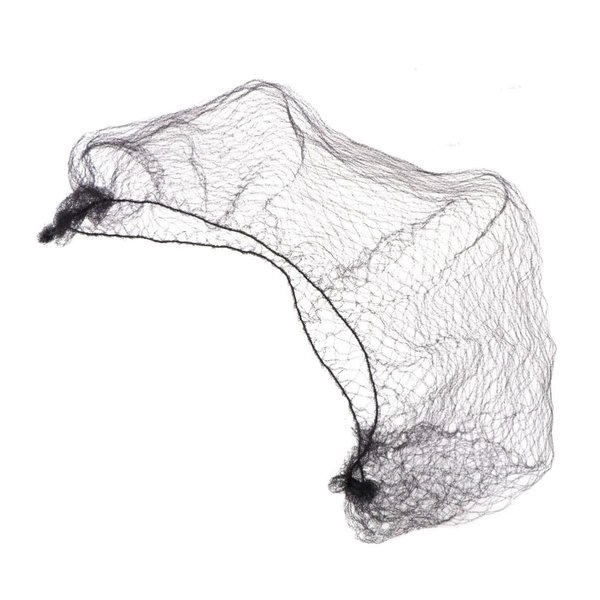100 PCS 22 Inch Invisible Hair Nets Bun Cover Elastic Edge Mesh Hairnet Stretch Cap For Food Service, Ballet Bun, Sleeping