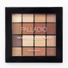 Palladio Ultimate Pro Eyeshadow Makeup Palette, 16 High-Pigmented Powder Colors, Matte, Shimmer, Satin Finishes, Natural Nudes