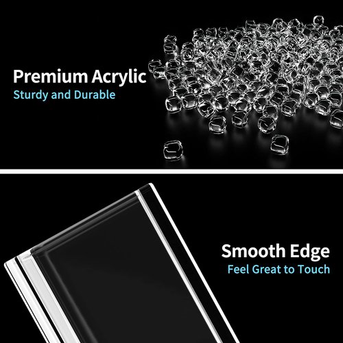 MaxGear Pen Holder 2 Pack Clear Acrylic Pencil Holder for Desk, Pen Cups for Desk Supplies Holders, Acrylic Cup Holder for Toothbrush, Straw, Makeup Brush Holder, School Home Office Desk Accessories