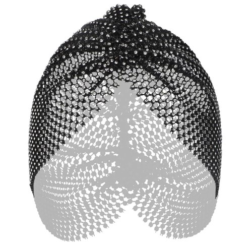 Sparkly Rhinestone Mesh Headband for Women Wide Crystal Headscarf Turban Head Wrap Hair Accessories Going Out NightClub