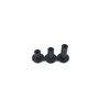 Gun Guy Gear - Open Back Screw Posts Black Finish 20 Pk Leathercraft & Kydex Holster Screw Posts (1/4")