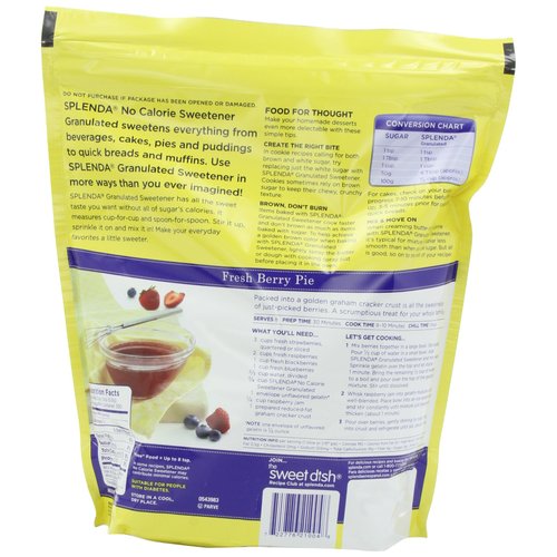 SPLENDA No Calorie Sweetener Granular, 9.7-Ounce Resealable Bags (Pack of 2)