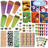 Springflower 168pcs Halloween Stationery Set for kids, Halloween Party Favors set, Halloween Stationery gift kit, Halloween Goody Bag Fillers including Pencil, Eraser, Ruler, Notepad, Stamper, Sticker