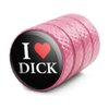 I Love Dick Heart Tire Rim Wheel Aluminum Valve Stem Caps