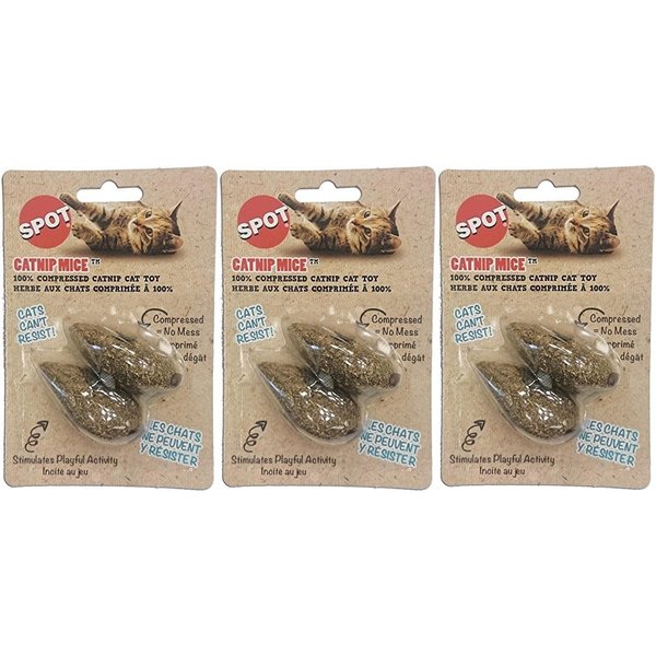 (6 Pack) Ethical Pet 100-Percent Catnip Candy Mice Cat Toy (3 Packages Each Containing 2 Toys)
