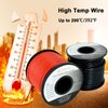 ZIGPEO 12 AWG Silicone Wire 50FT, Extra Flexible 12 Gauge Stranded Copper Wire, High Temp 392℉ 600V - RC, Automotive, Battery | Tinned Copper Conductor - 25FT Red & 25FT Black Spools