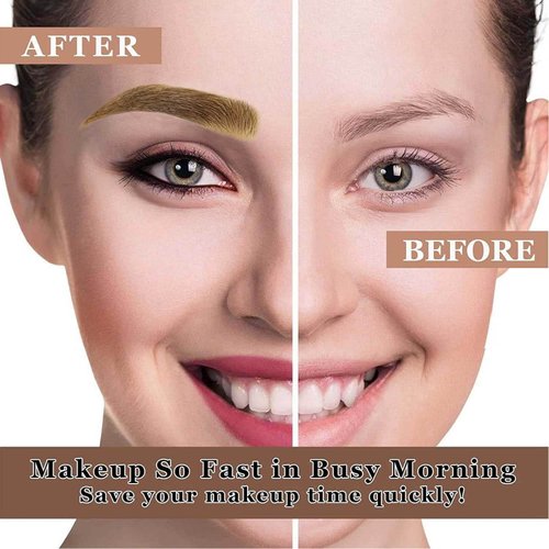 Eyebrow Pencil Light Brown Microblading Eyebrow Pen Eyebrow Makeup 4 point Lift & Snatch Brow Pen Mothers Day Gifts Waterproof Natural Looking Long Lasting Eye Makeup (Light Brown 01#)