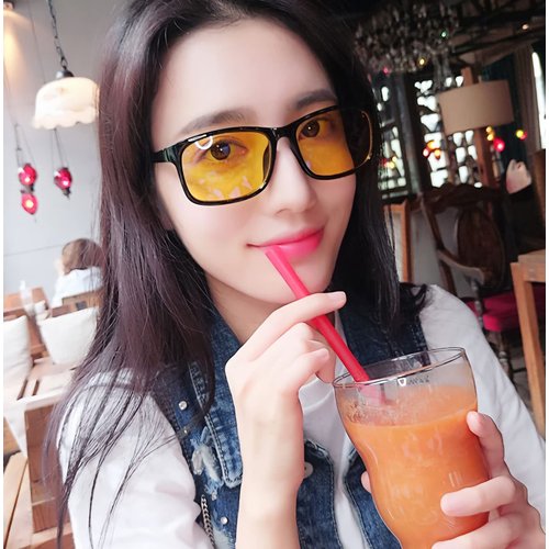 RuiJinGen Blue Light Blocking Glasses AM15 (AM15 BlackFlower)