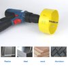 JIECHENG Bi-Metal 4 inch Hole Saw with Arbor Mandrel for Cutting Wood,Cornhole Boards,Drywall,Plasterboard,Plywood,Steel,Aluminium,Brass,Copper,Zinc,Tin,102mm