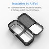 SHBC Medical Cooler Insulin Vial Carrying Travel Case Protector for Diabetic with One Ice Pack Black
