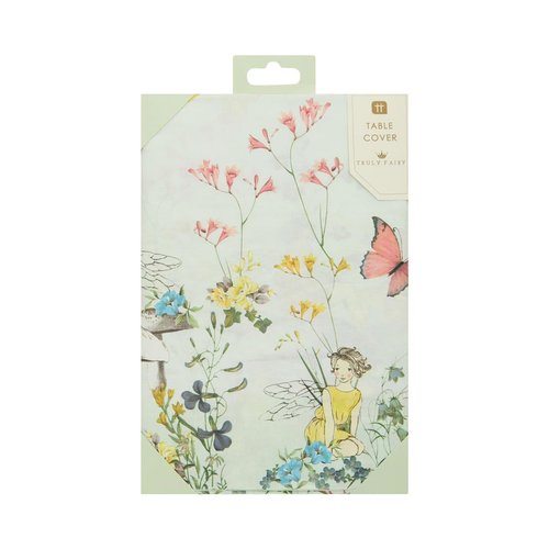 Talking Tables Fairy Table Cover | Kids Buttery Themed Party, Garden for Fairies, Flower Birthday Decorations | Home Recyclable, Disposable Rectangular Tablecloth | Afternoon Tea, Mother's Day, Easter