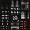 ZLXIN 10 Sheets Eye Body Face Gems Rhinestone Stickers Self Adhesive Rhinestones Rainbow Face Gems for Women Festival Accessory and Nail Art Decorations (Starlight style)