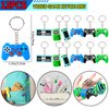Winrayk Video Game Party Favors Gamer Birthday Supplies for Kids, Non Woven Bag Silicone Bracelet Stamper Glow Sticker Keychain 12 Sets Game on Pinata Filler Goody Bag Stuffer Boys Gaming Party Favors