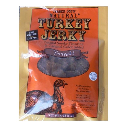 Trader Joe's Turkey Jerky Teriyaki Flavor - 4 Ounces