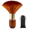Vtrem Barber Brush Neck Duster Brown Powder Duster Brush Neck Duster Brush for Hair Cutting Brush Black Quality Wooden Handle Hair Brush Upgraded models Quality