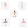 Flash Tattoos BALLERINA kids tattoo variety set | 25 metallic tattoos | Ballerina party supplies, birthday party favor | Glitter tattoo