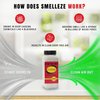 SMELLEZE Natural Chemical Odor Eliminator Powder, Chemical Smell Remover for Houses, Furniture, Cars, Offices, & Businesses, 2 lb. Powder