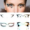 Eyeliner Stickers Holographic Stickers for Eye Makeup Halloween Face Stickers Temporary Eyeshadow Sticker for Women Self-adhesive Eyelid Tape for Carnival Club Festival Party (Group 1)