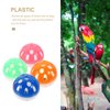 POPETPOP Bird Bell Balls Plastic Bird Ball Toy : 12pcs Bird Toys Bird Chewing Balls Colorful Cockatiel Balls with Bell Cat Toys Bird Cage Toy Bird Chewing Toys for Parrot Lovebirds, Random Color