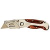 BESSEY D-BKWH Quick-Change Folding Utility Knife - Wood Grain Handle, One Color