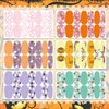 TailaiMei 12 Sheets Halloween Nail Wraps Stickers, Nail Polish Strips Self-Adhesive Full Wraps with 2 pcs Nail Files for DIY Nail Art Decals (Witch Style)