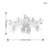 Easedaily Crystal Bride Wedding Hair Comb Silver Rhinestone Bridal Hair Pieces Hair Clip Hair Accessories for Women and Girls (A-silver)