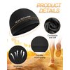 9 Pcs Cooling Skull Cap Camo Liner Sweat Wicking Cap Lightweight Cycling Cap Running Head Cap for Men Women (Black)