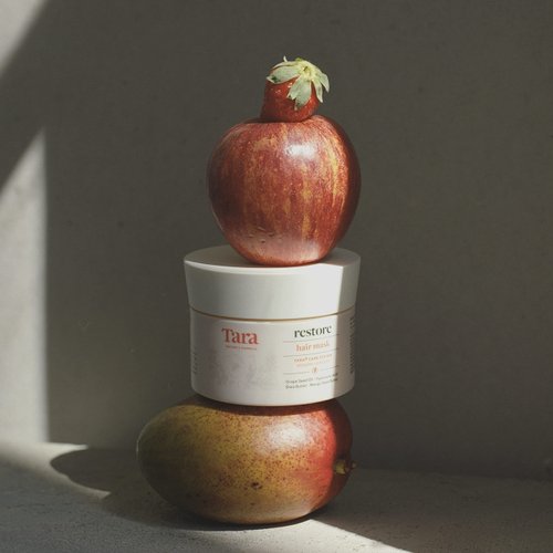 Tara Restore Hair Mask. Cruelty-Free: Repair, Reconstruct and Hydrate with Hyaluronic Acid and Plant-Based Butters. Free from Parabens, Sulfates and Mineral Oils (8.4 Fl Oz)