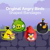 BioSwiss Bandages, Angry Birds Game Shaped Self Adhesive Bandage, Latex Free Sterile Wound Care, Standard Shape for Kids and Adults, 50 Count
