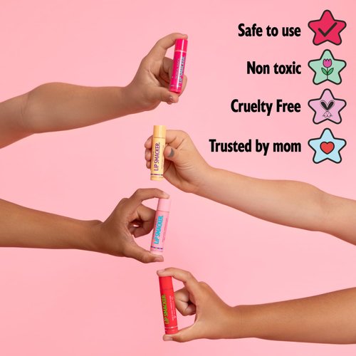 Lip Smacker Original & Best 10 Piece Lip Balm Party Pack Oatmeal Cookie, Vanilla, Mango, Watermelon, Tropical Punch, Cotton Candy, Kiwi, Strawberry, Blue Raspberry, Pina Colada