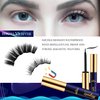 Menaka Magnetic Eyelashes Magnetic Lashes Natural Looking,10 Pairs Reusable Magnetic Eyelash kit with Applicator - Upgraded Long Lasting (4 Tube of Liner) Easy to Apply.