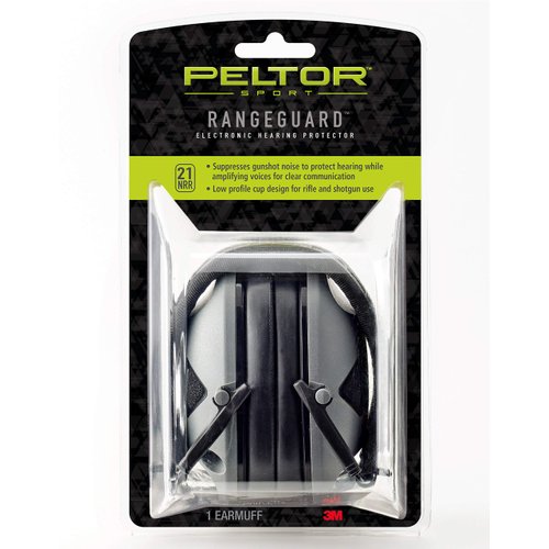 Peltor Sport RangeGuard Electronic Hearing Protector, NRR 21 dB, Ear Protection for the Range, Shooting and Hunting