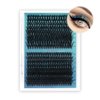 Lash Clusters DIY EyeLash Extension Kit 320PCS Individual, 0.07C Curl 9-16MIX 40D 50D Cluster Lashes Extension Kit with Applicator Lash Bond&Seal Glue Remover for Eyelash Extensions Beginners