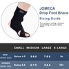 JOMECA Drop Foot Brace with Arch Support, Medical Grade Adjustable AFO & Foot Orthosis Brace for Walking, Relieve the Instability of Lower Limbs by MS, TBI, Stroke, Cerebral Palsy, Fracture (Left, Medium)