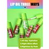 Lip Gloss,4Pcs Plumping Lip Oil, High Shine,Crystal Jelly Lipsticks, 12 Hours Hydrating, Non-Sticky, Tinted Lip Oil Lip Tint