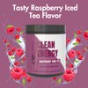 RADSUPPS Clean Energy - Pre Workout Powder for Men & Women with BCAAs Amino Acids, Energy Drink Powder, Amino Acid Energy Powder for Energy & Focus - 40 Servings (12.7 oz, Raspberry Iced Tea)