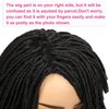 WIGNEE Short Dreadlock Wig Braided Wigs for Black Women Short Afro Dreadlock Wigs for Black Women And Men Loc Wigs Dreadlocks Crochet Hair for Black Women Daily Use