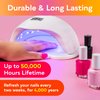 SUNUV UV LED Nail Lamp, UV LED Nail Polish Dryer Professional Gel Machine for Manicure and Pedicure with Sensor and 4 Timers 48W SUN5Plus Gift for Girls Women