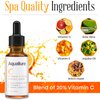 NEW! Aquallure Vitamin C Plus Radiance Serum - Antioxidant Facial Formula to help Brighten, Hydrate, & Plump Skin with Hyaluronic Acid, Amino Complex, Vitamin E - 1 fl oz