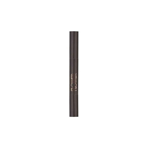 FLOWER BEAUTY Draw in the Line Eyebrow Pencil - Long-Lasting + Smudge-Resistant - Self-Sharpening + Built-In Spoolie - Dark Brunette