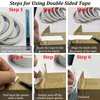 6 Rolls Double Sided Tape for Crafts, Multi-Size Double-Sided Adhesive Tape for Arts, Photography, Gift Box, Scrapbooking, Card Making, Paper Backing