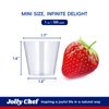 JOLLY CHEF 100 Pack Small Plastic Shot Glasses 1 oz Disposable Cups 1 Ounce Tasting Cups-Party Cups Ideal for Whiskey, Wine Tasting, Food Samples