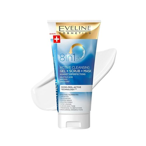 Eveline Cosmetics 8-in-1 Deep Cleansing Active Gel for the Unevenness Facemed + 150 ml