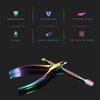 BEZOX Cuticle Clippers with Cuticle Pushers Set - Precise Cuticle Nipper and Under Nail Cleaner Kit for Salon or Home Use - Rainbow Stainless Steel Cuticle Tools