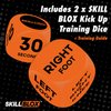 SKILL BLOX Soccer Kick Up Training Dice (2 pcs) - Football Soccer Gifts - Soccer Ball Juggling Skills. Soccer Gifts for Boys and Soccer Gifts for Girls. Teenage Boys Gifts. Keepy Uppy Soccer Training