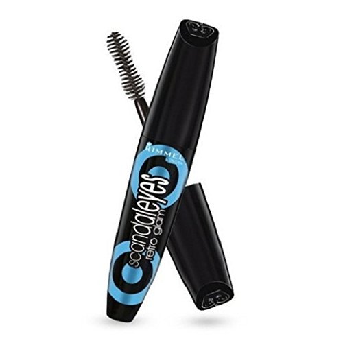 RIMMEL LONDON Scandaleyes Retro Glam Waterproof Mascara - Waterproof - Black (Pack of 2)