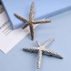 Yheakne Starfish Hair Clip Barrette Gold Hair Barrette Metal Hair Holder Headpieces Decorative Headwear Cute Hair Clip Hair Accessories for Women and Girls Gifts (Silver)