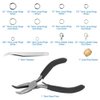 Anezus Jump Rings for Jewelry Making Supplies with Jump Ring Pliers (1200Pcs Dull Silver and Bright Silver)